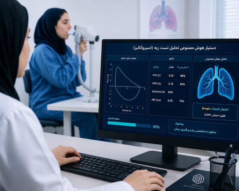 دستیار هوش مصنوعی تحلیل تست ریه برای نخستین بار در کرمانشاه توسعه یافت دستیار هوش مصنوعی تحلیل تست ریه برای نخستین بار در کرمانشاه توسعه یافت